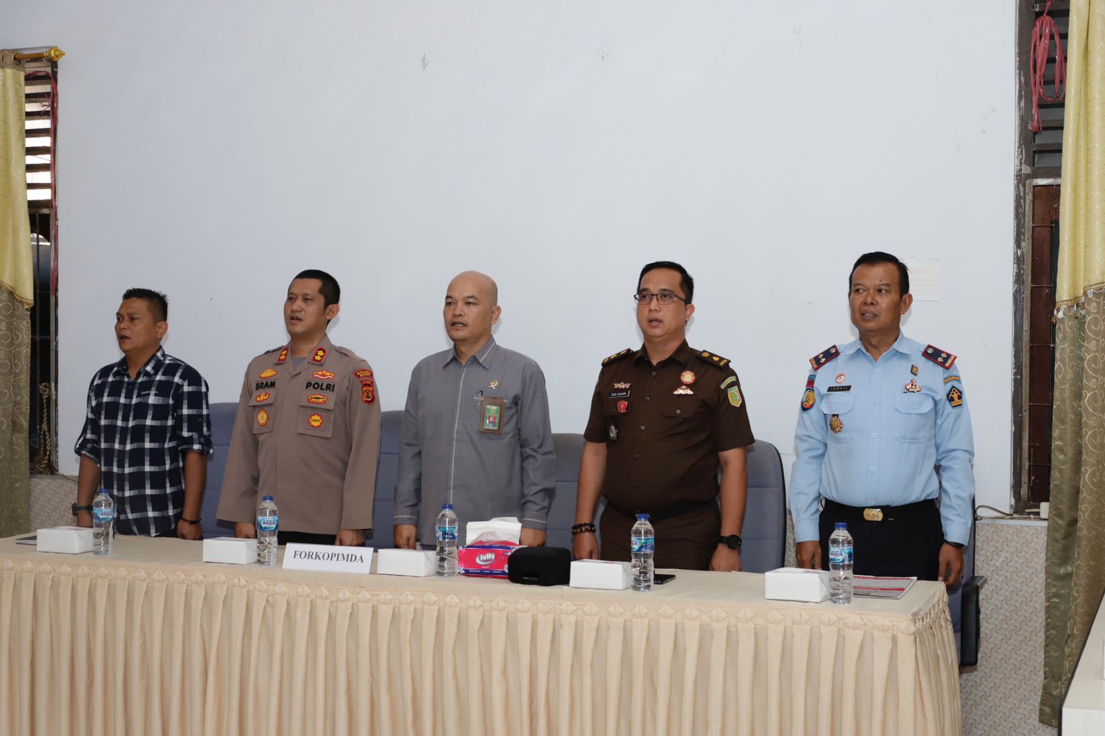 Kapolres Bungo,Kalapas Kelas ll  Bungo,Wakil Pengadilan Negeri dan Kejaksaan Negeri Muara Bungo